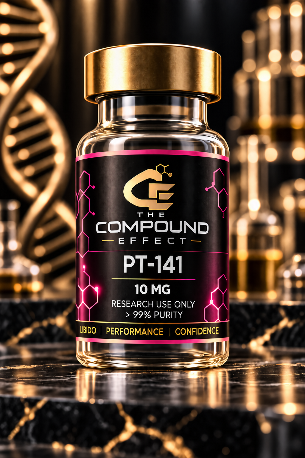 PT-141 (Bremelanotide) — The Compound Effect vial